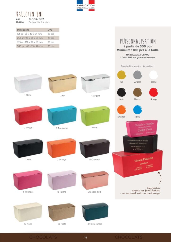 com-en-poche, ballotins